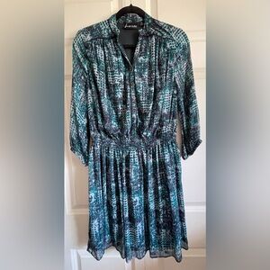 Jennifer Hudson Collection patterned dress, size extra small.